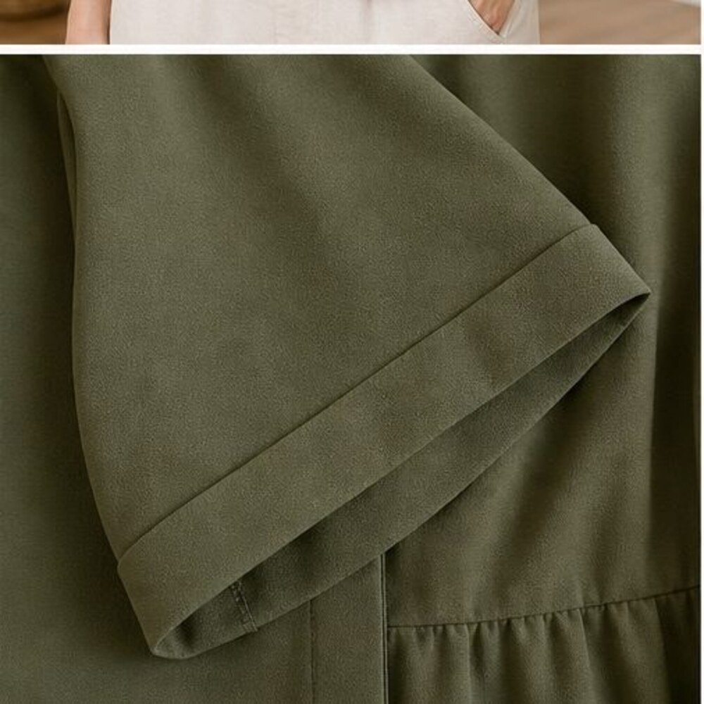 Olive Button Blouse - Picture 5 of 6